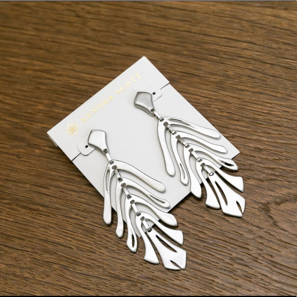 Kendra Scott Luca Silver Earrings